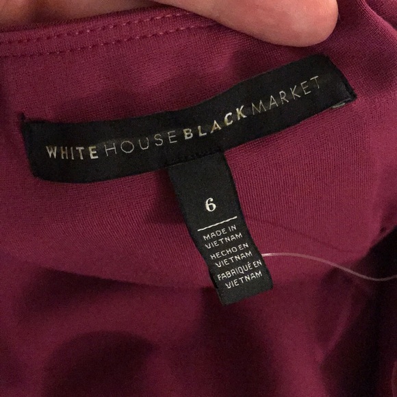 🔥WHBM burgundy/plum off shoulder - Picture 4 of 5